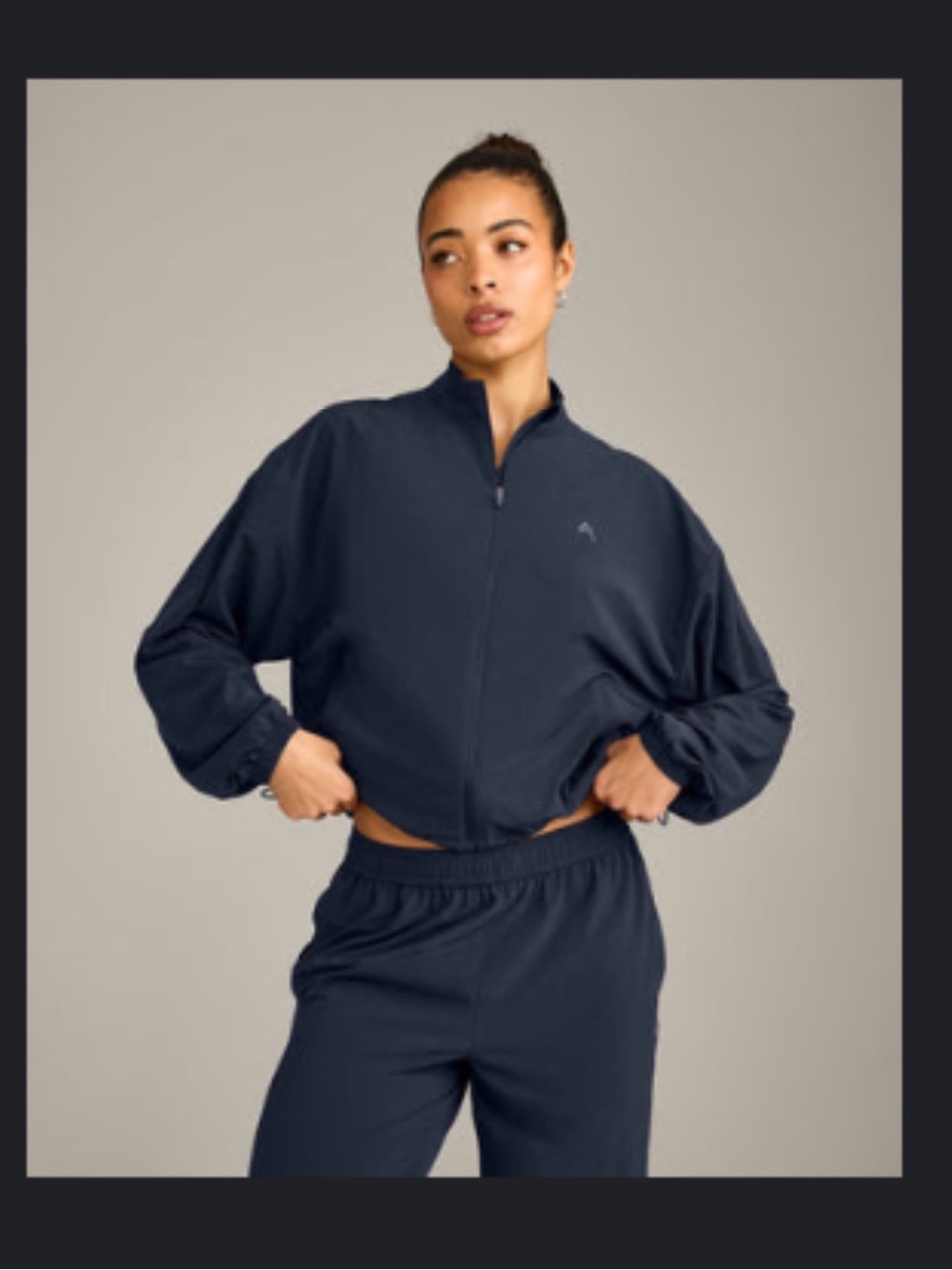 Oner Active Women's Airmove Zip-Front Jacket - reflective logo. True blue